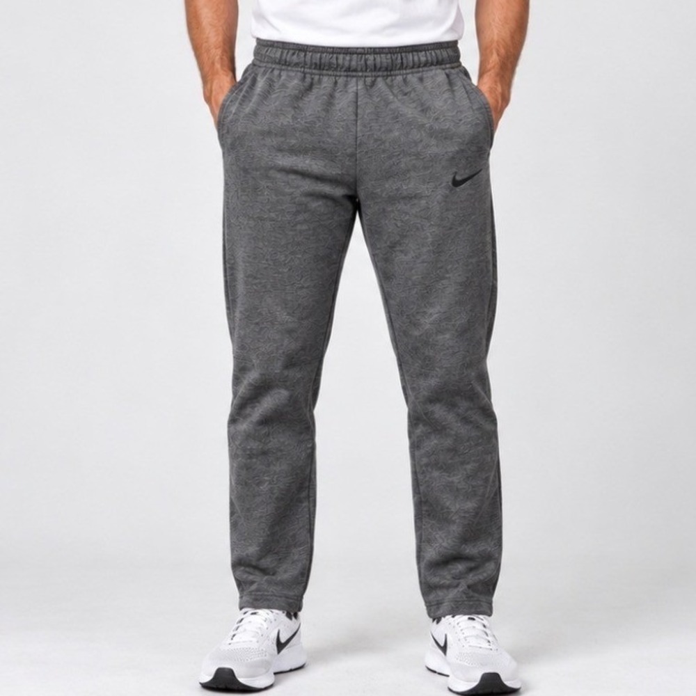 Nike Dri-FIT Jogger Pants Size M Gray Good Heathered Training Sweatpants